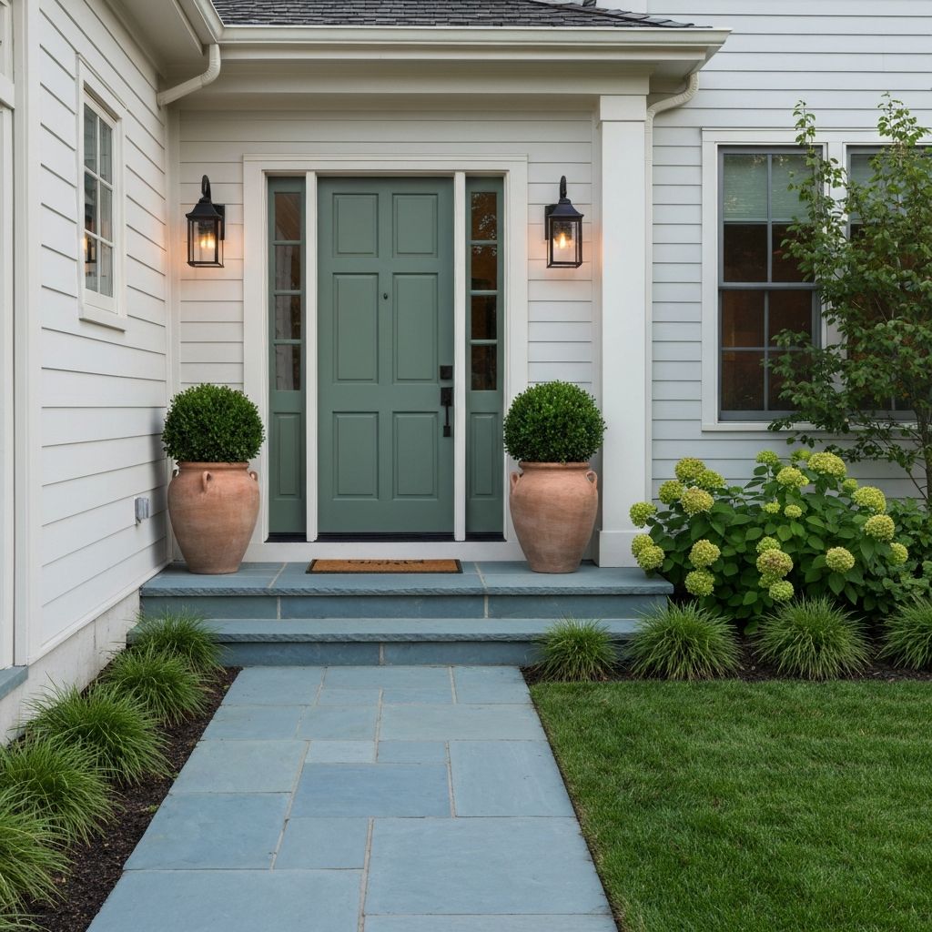 A front yard with a welcoming path and refreshed planting